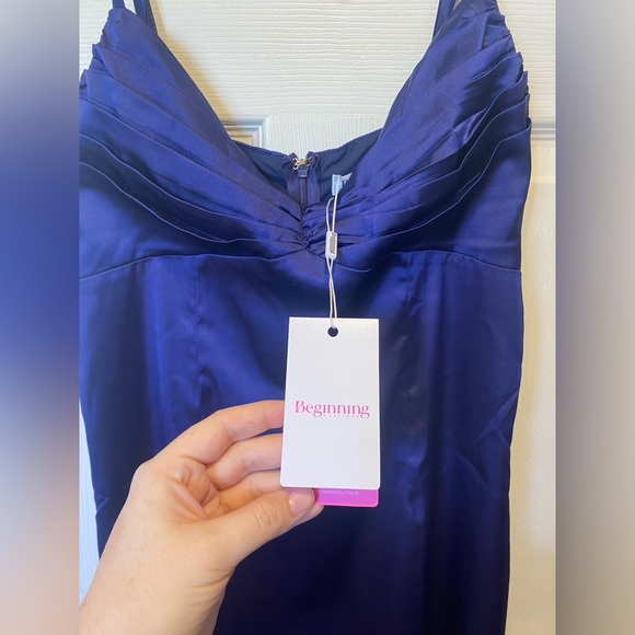 Newww!!Beginning Boutique Honey Navy Mini Dress Size 6 - Picture 4 of 11